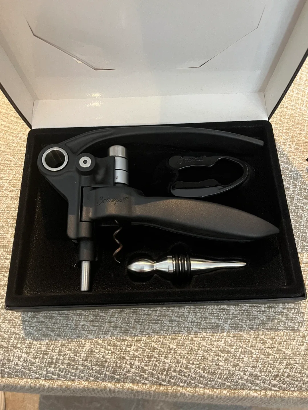 Screwpull Lever Model Set Wine Cork Opener Set image indicator(2)