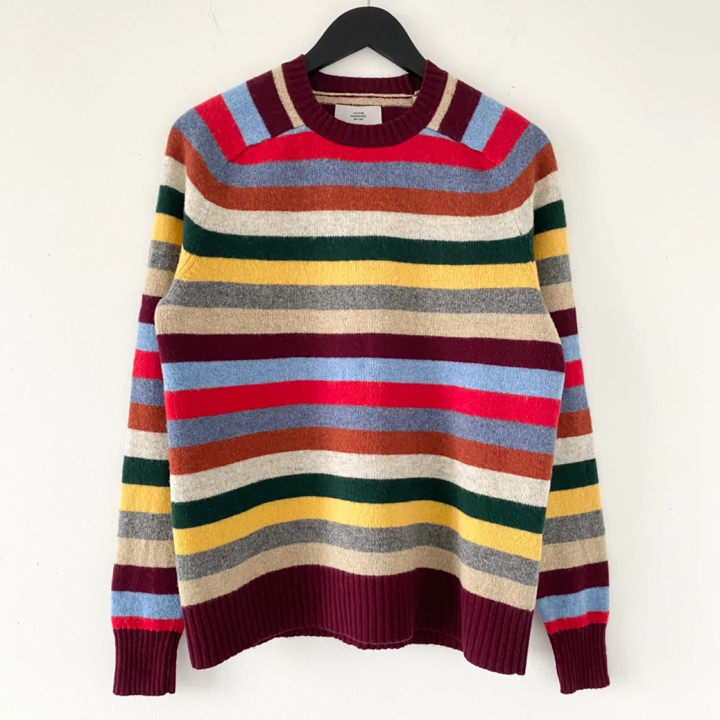 Jack Spade 100% Wool Multi-Colour Stripe Sweater