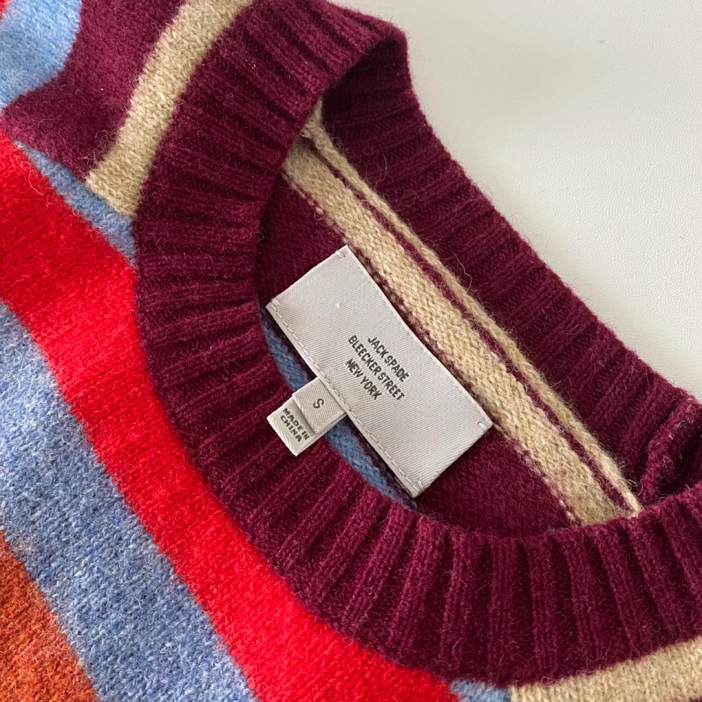 Jack Spade 100% Wool Multi-Colour Stripe Sweater image indicator(8)