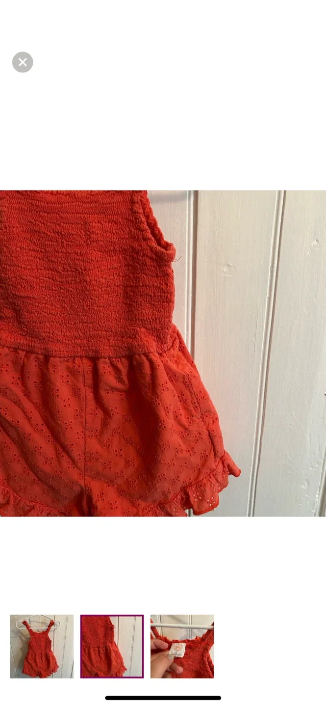 Wonder Nation Orange Romper - Size 3T image indicator(2)