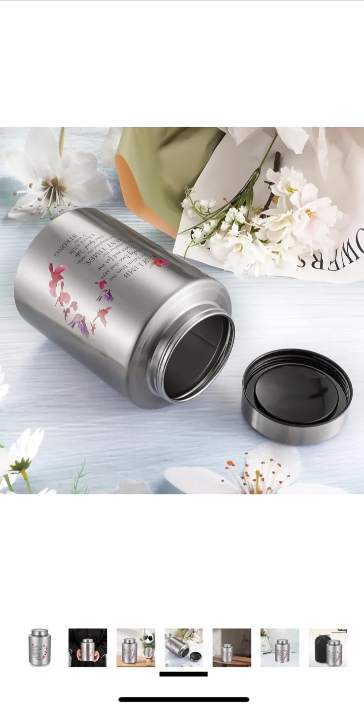 SOITIS Decorative Urn for Human Ashes - Silver image indicator(5)