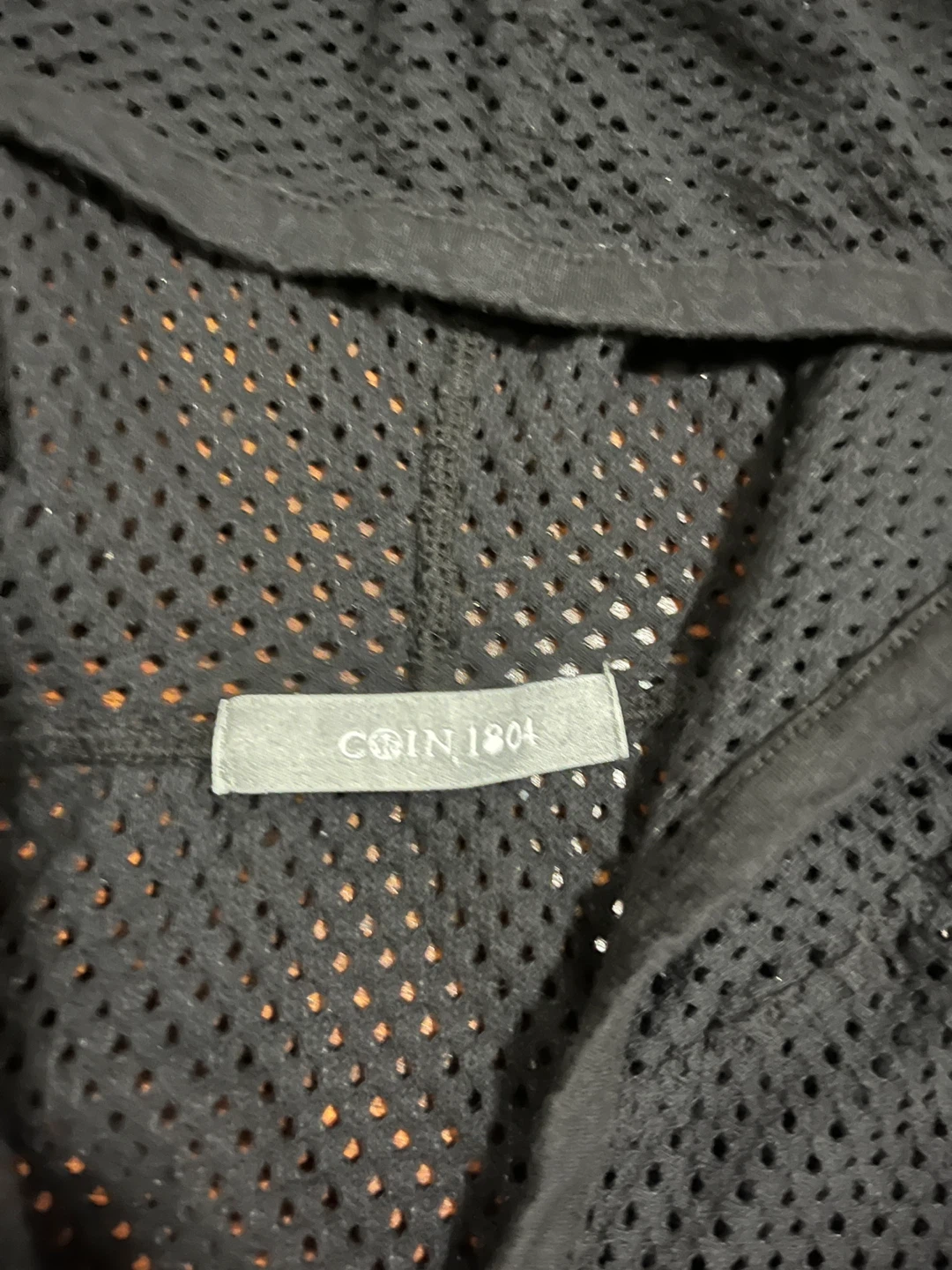 Coin 1804 women’s large mesh hoodie, black long sleeve - photo 2