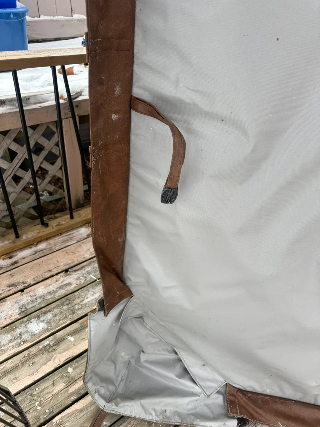 Brown Hot Tub Cover-86 by 86 image indicator(3)