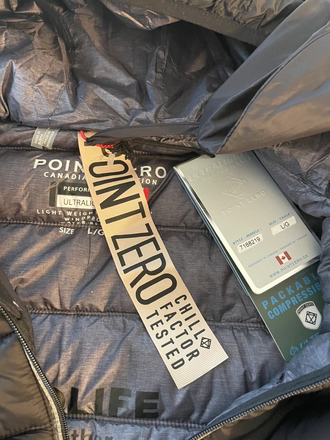 Point Zero Ultralight Packable Puffer Jacket - L/G - photo 2