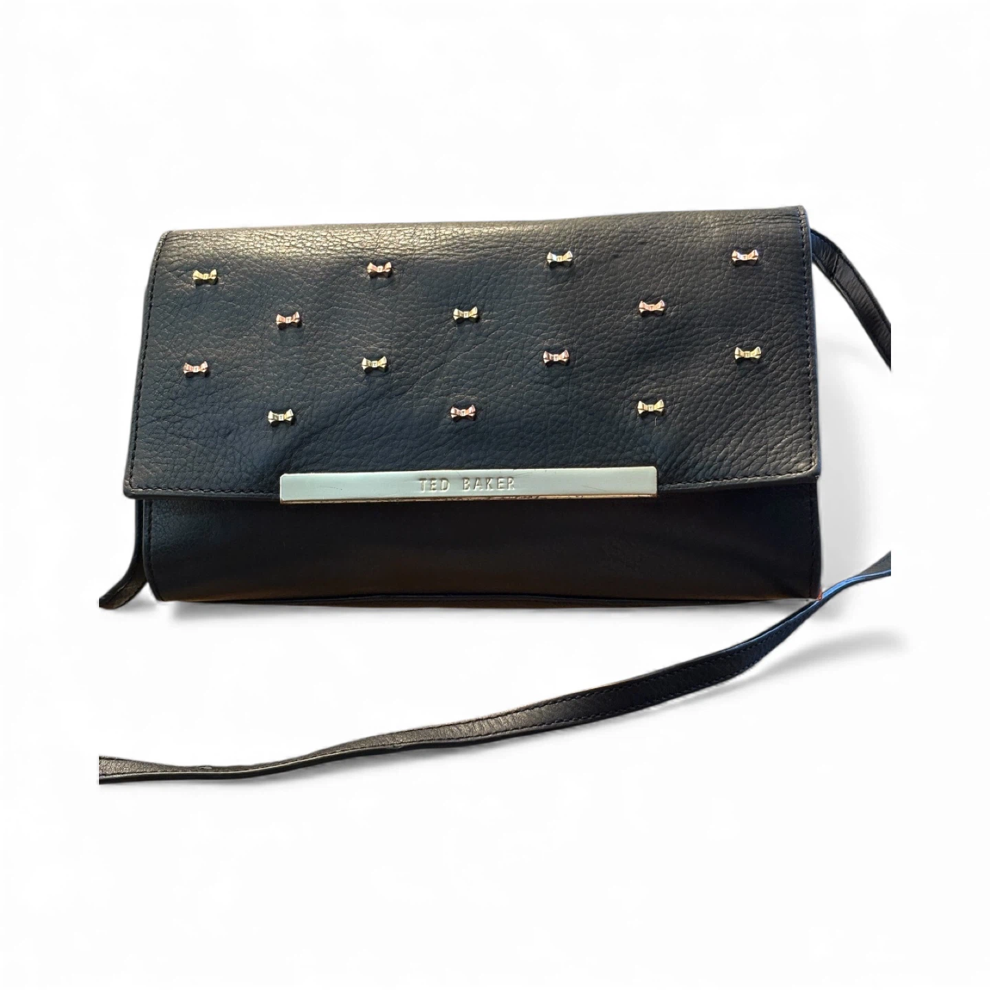 Ted Baker Black Leather Clutch