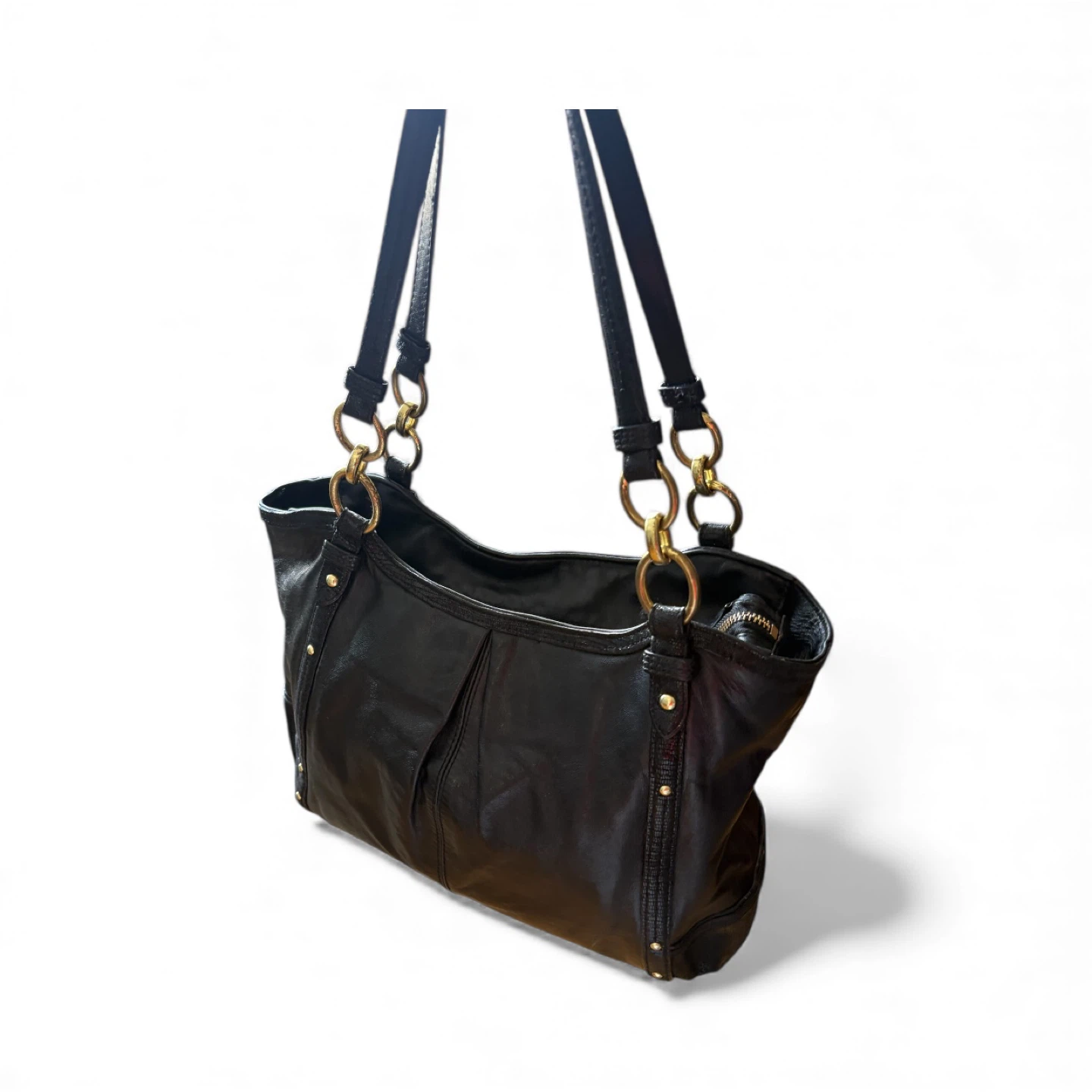 Coach Black Leather Shoulder Bag - photo 3