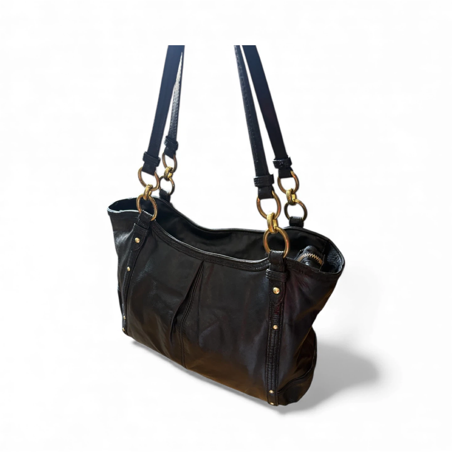 Coach Black Leather Shoulder Bag - photo 4