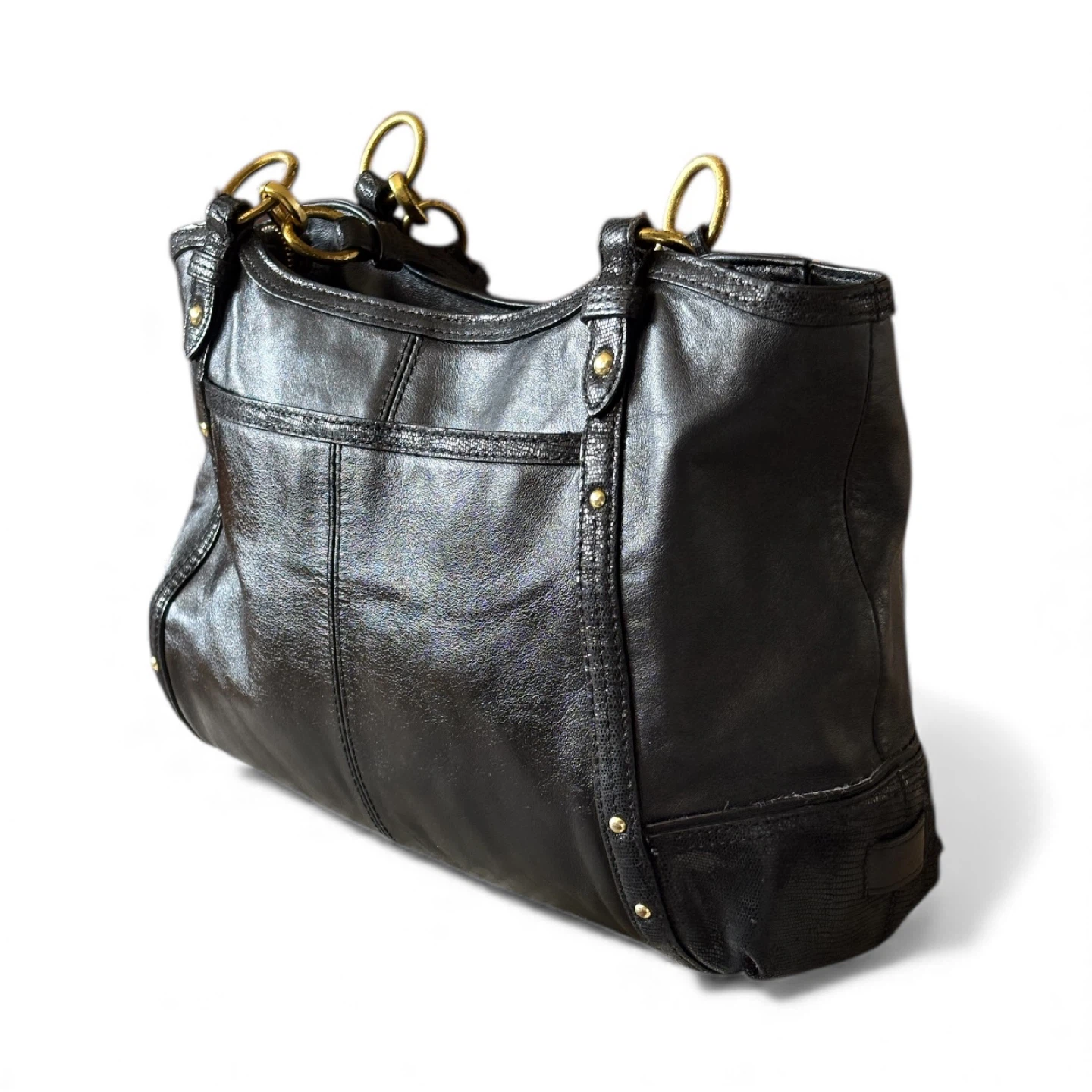 Coach Black Leather Shoulder Bag - photo 2