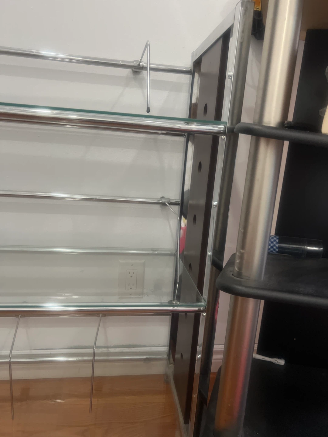 Glass & Metal Shelving Unit - photo 3