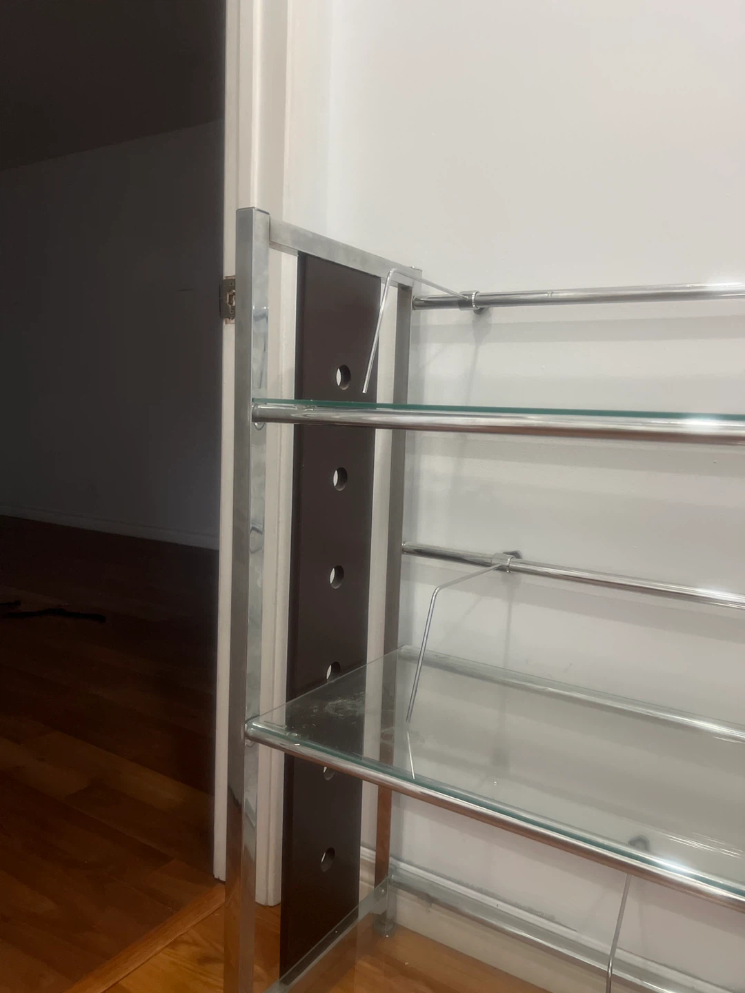 Glass & Metal Shelving Unit - photo 2