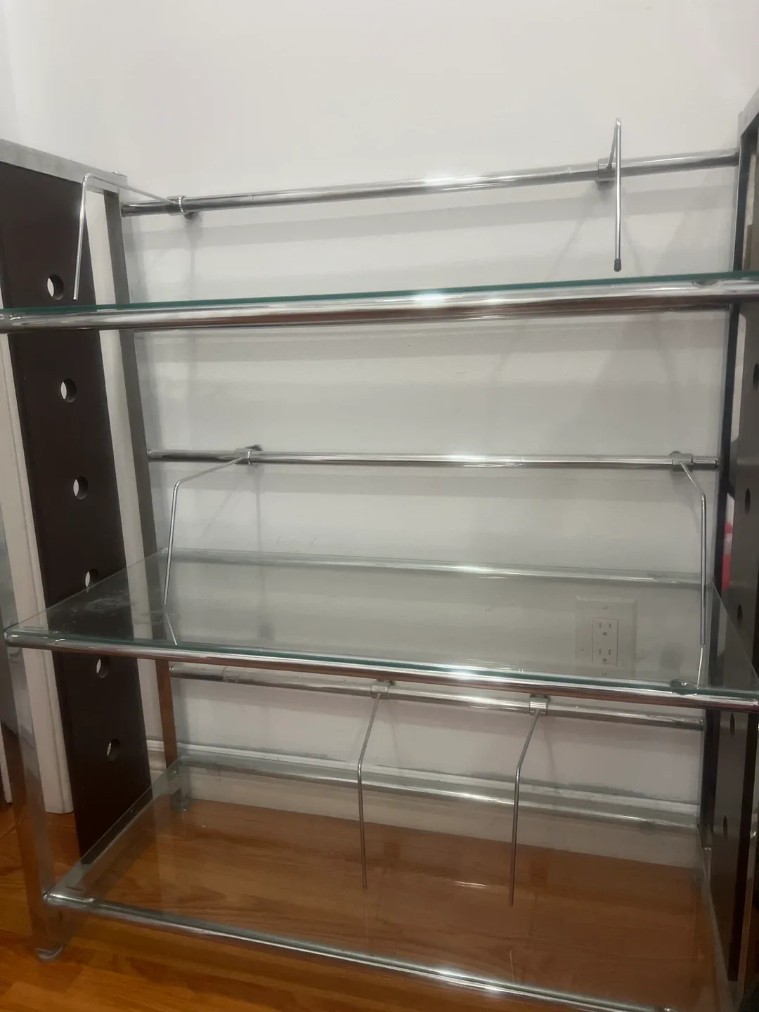Glass & Metal Shelving Unit