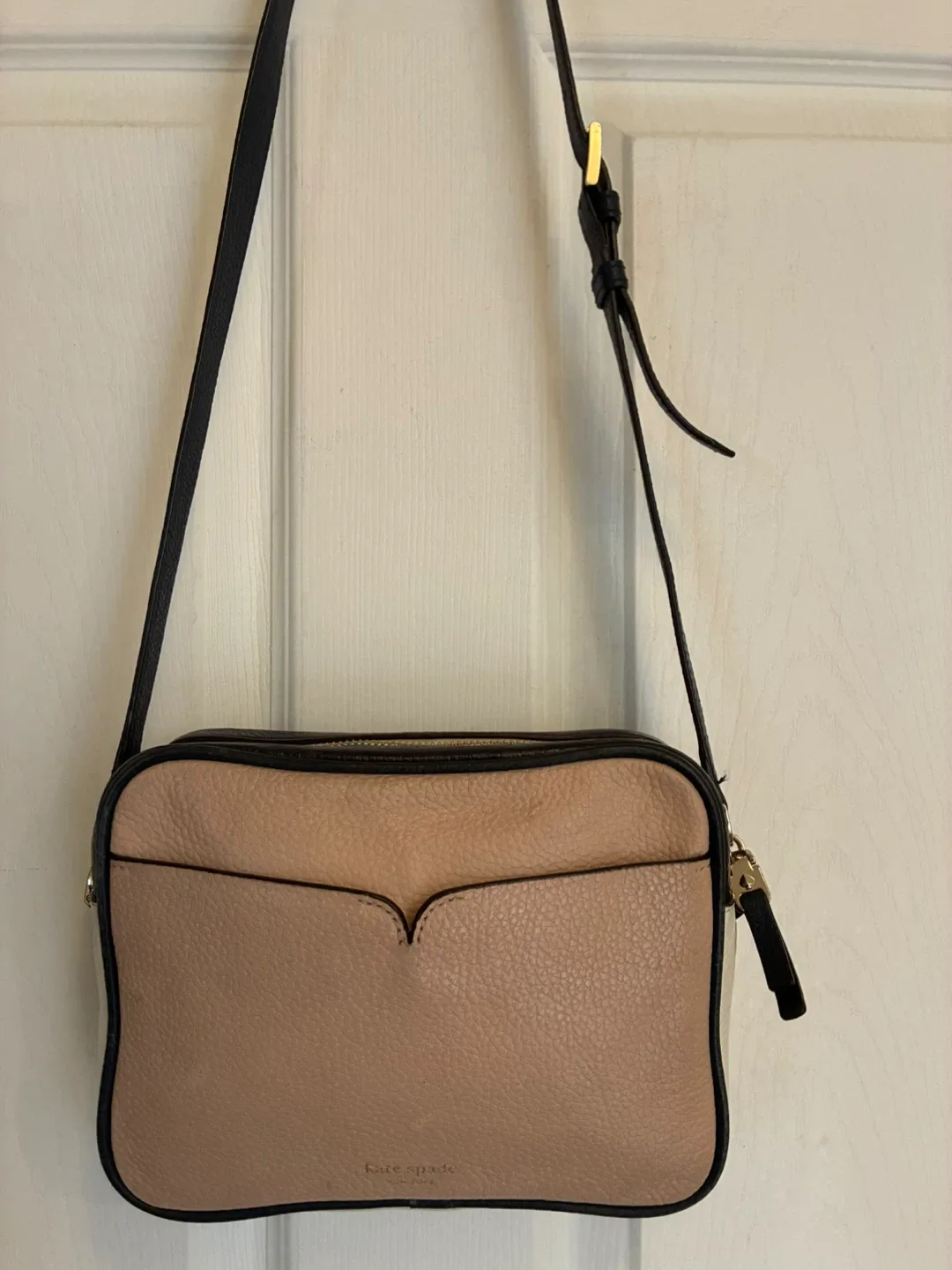 Kate Spade Crossbody -Black, beige and pink