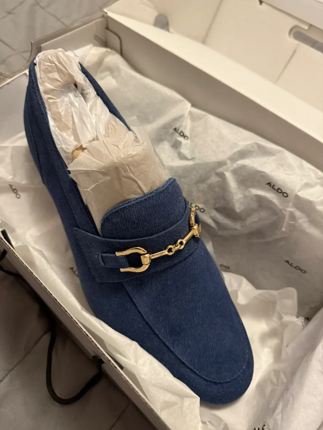 New ALDO Blue Loafers, Size 9 men image indicator(2)