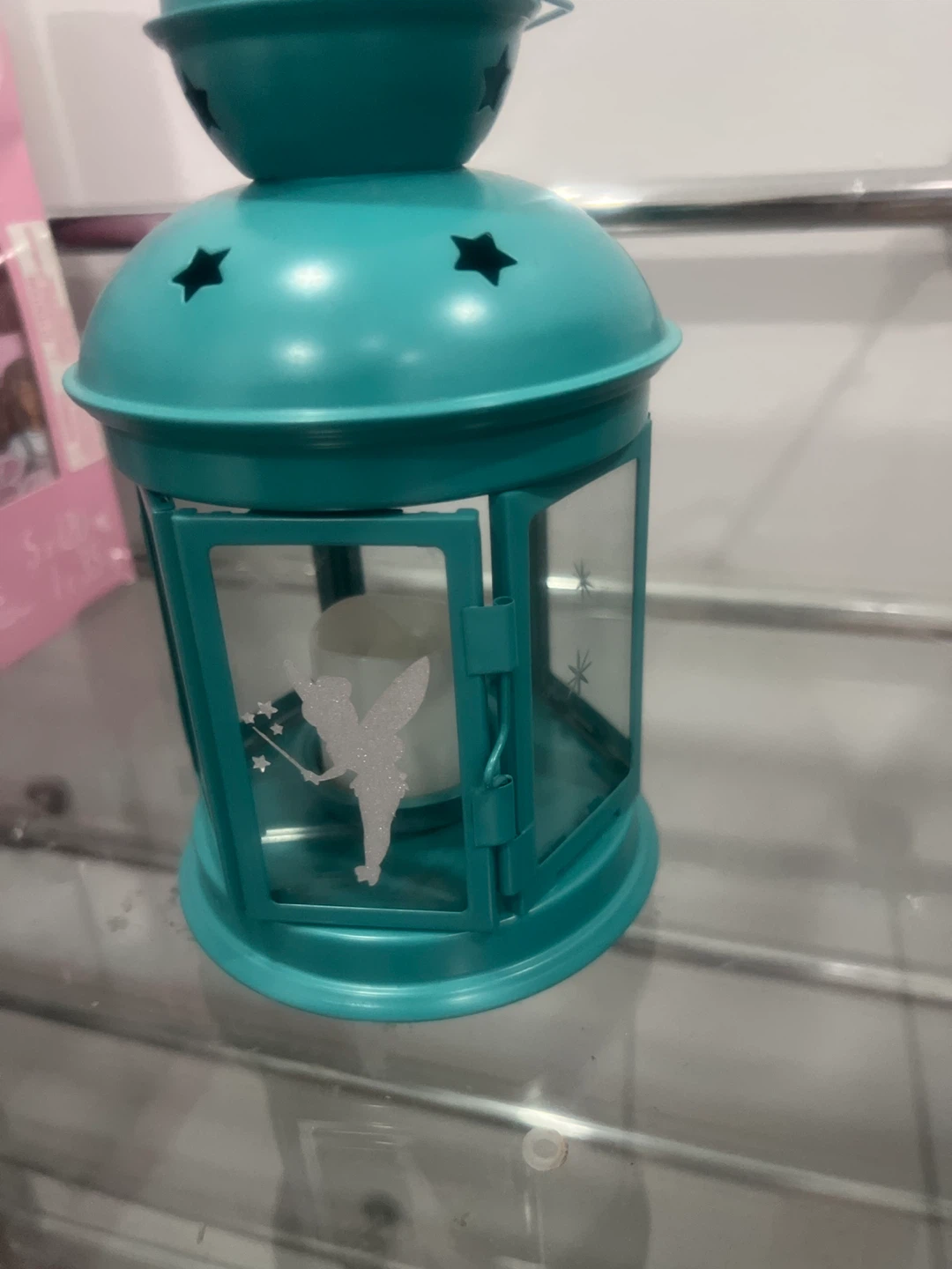Teal Decorative Lantern with Fairy Design - photo 2