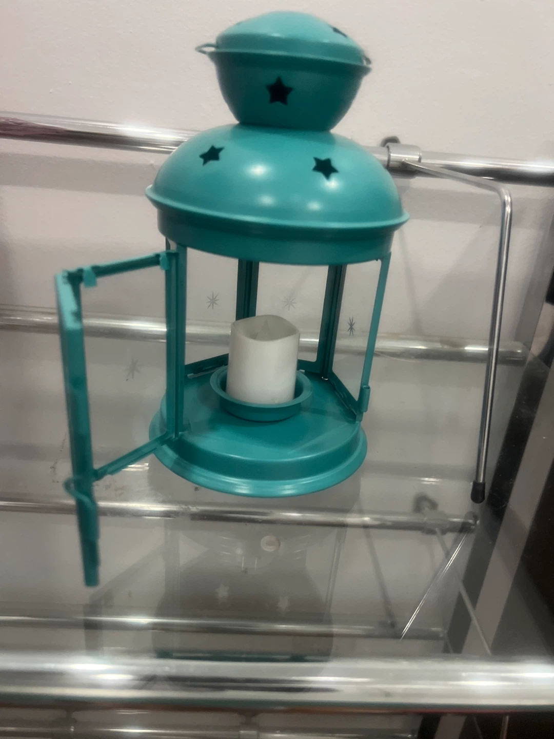 Teal Decorative Lantern with Fairy Design - photo 3