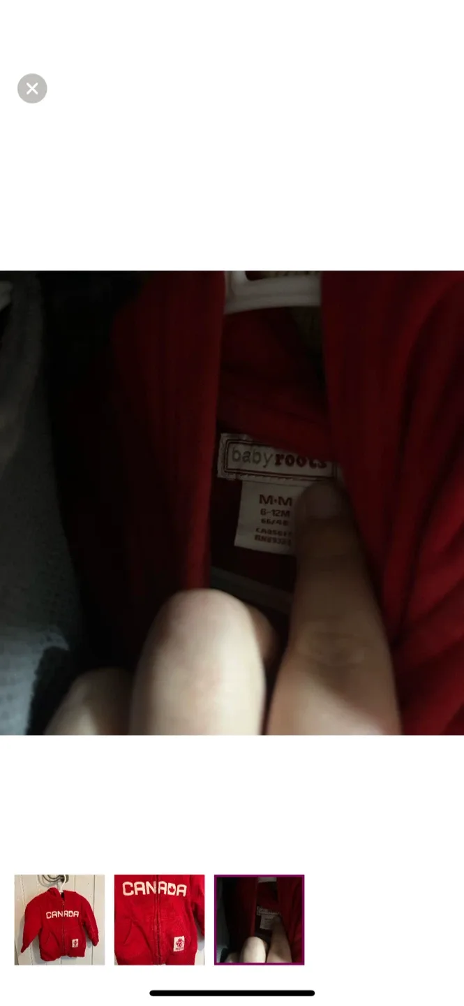 Roots Baby Canada Zip Up Hoodie 6-12M image indicator(3)