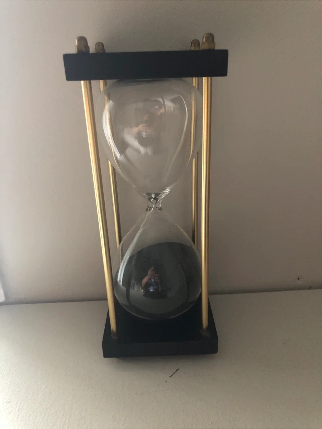 Hourglass - Black and Gold Accent