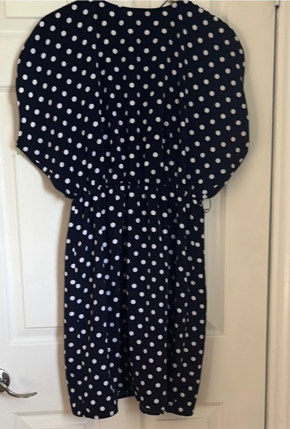 H&M Navy Blue Polka Dot Dress - Size 14 - photo 5