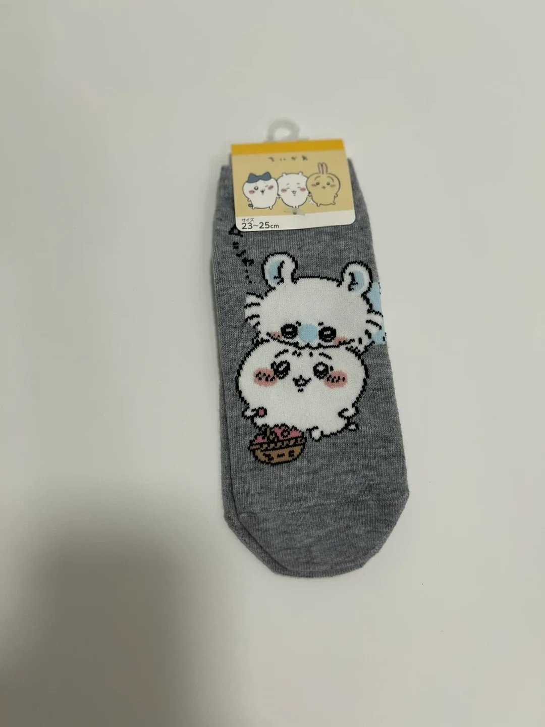 #Cleanout New Chiikawa Socks Size 23-25cm Grey Molang w/ tags
