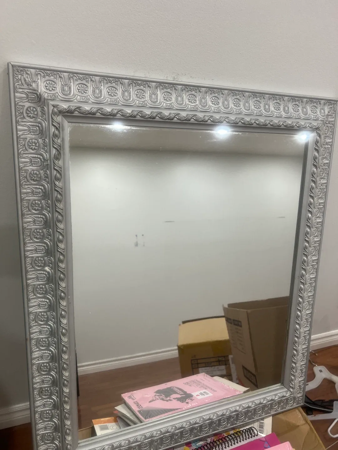 Silver Framed Mirror