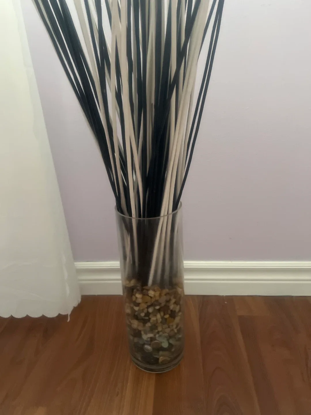 Decorative Vase with Black and White Sticks image indicator(2)