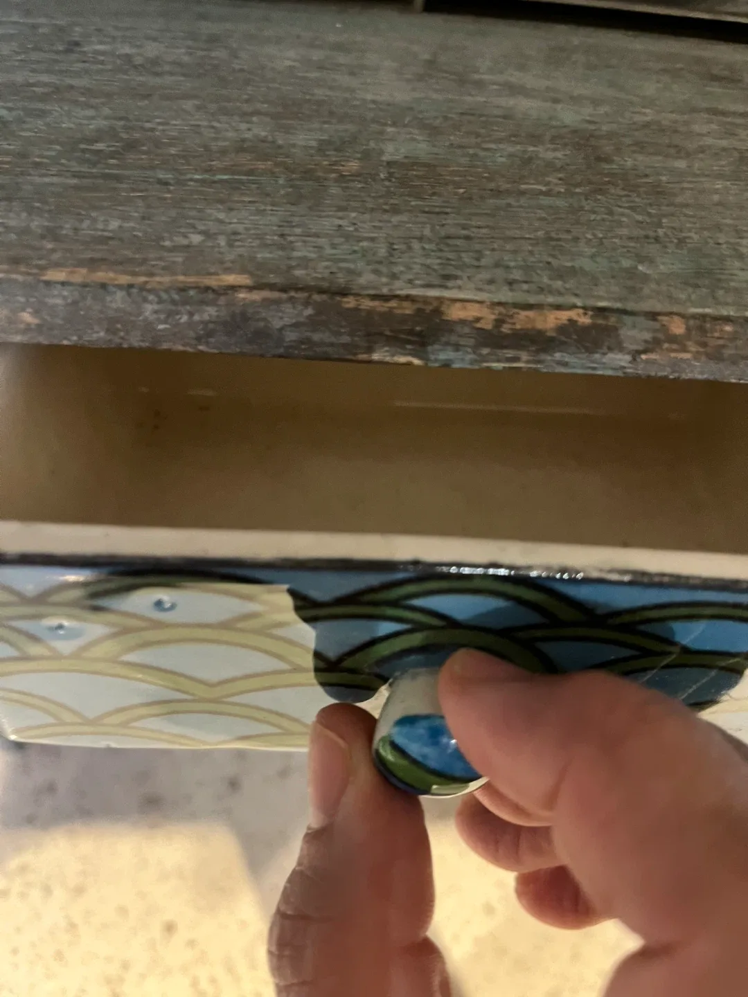 Rustic Wall Shelf with Drawers & Hooks image indicator(2)