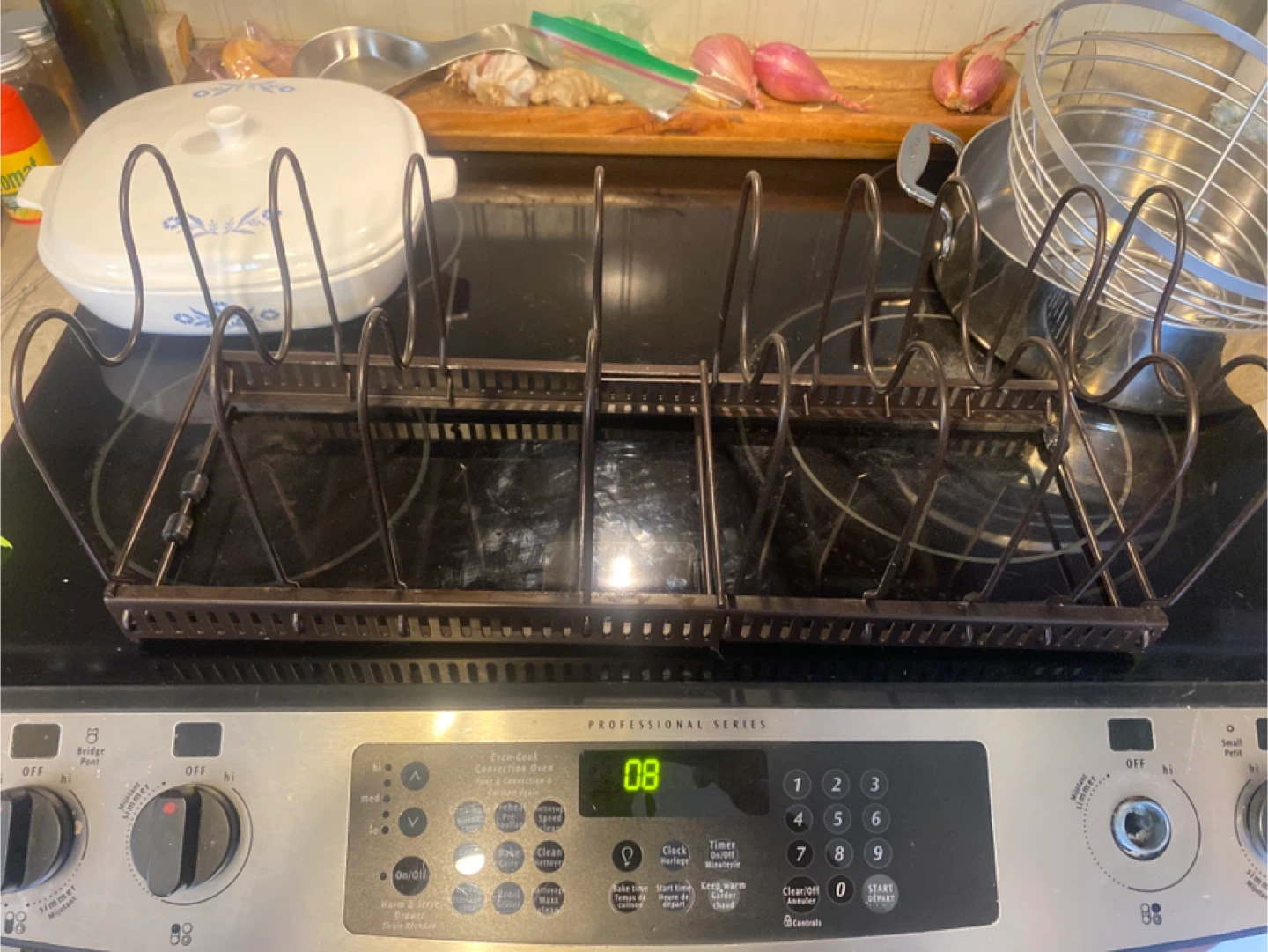 Frying pan holder/organizer for cabinet - photo 2