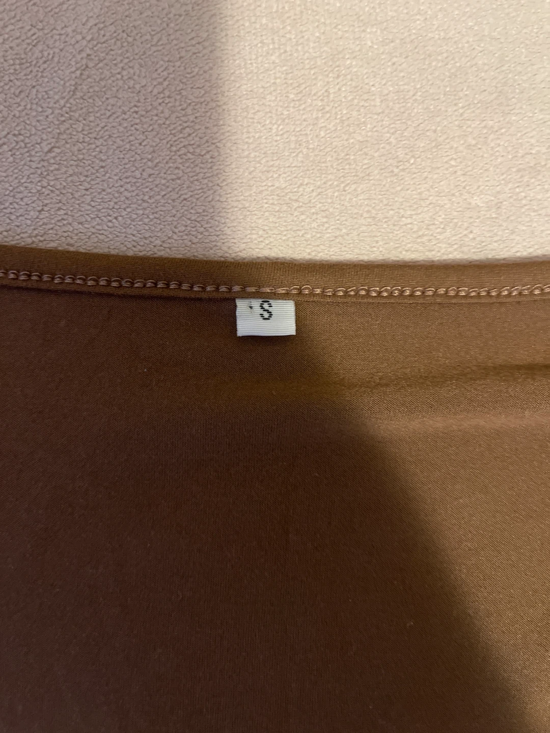 Brown Long Sleeve Bodysuit - Size S - photo 2