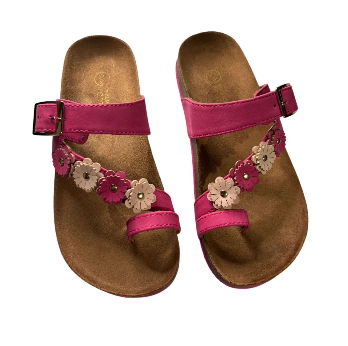 White Mountain Footbeds Pink Sandals - Size 2