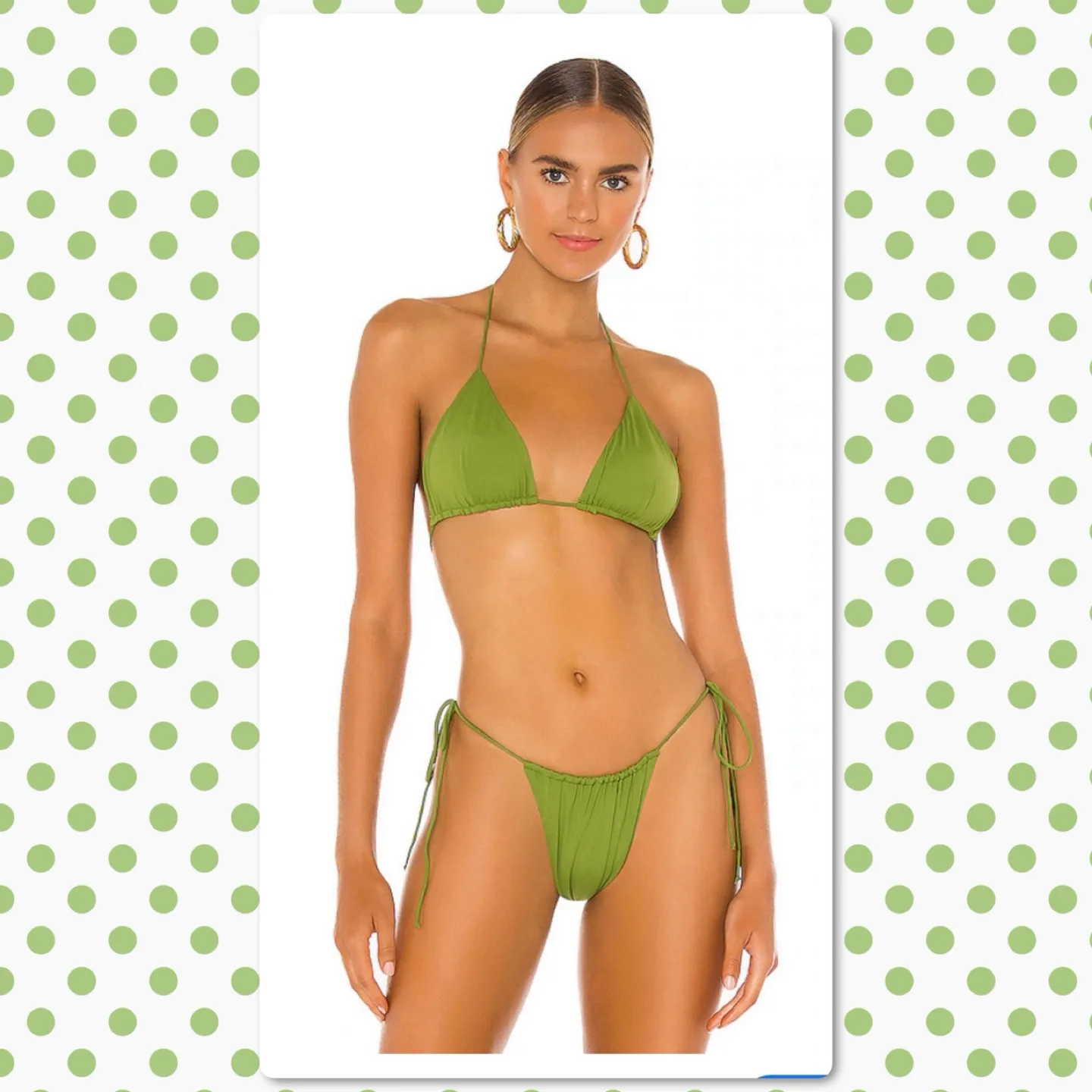 Riot Swim Bixi Bikini in Matcha Green Retail $198