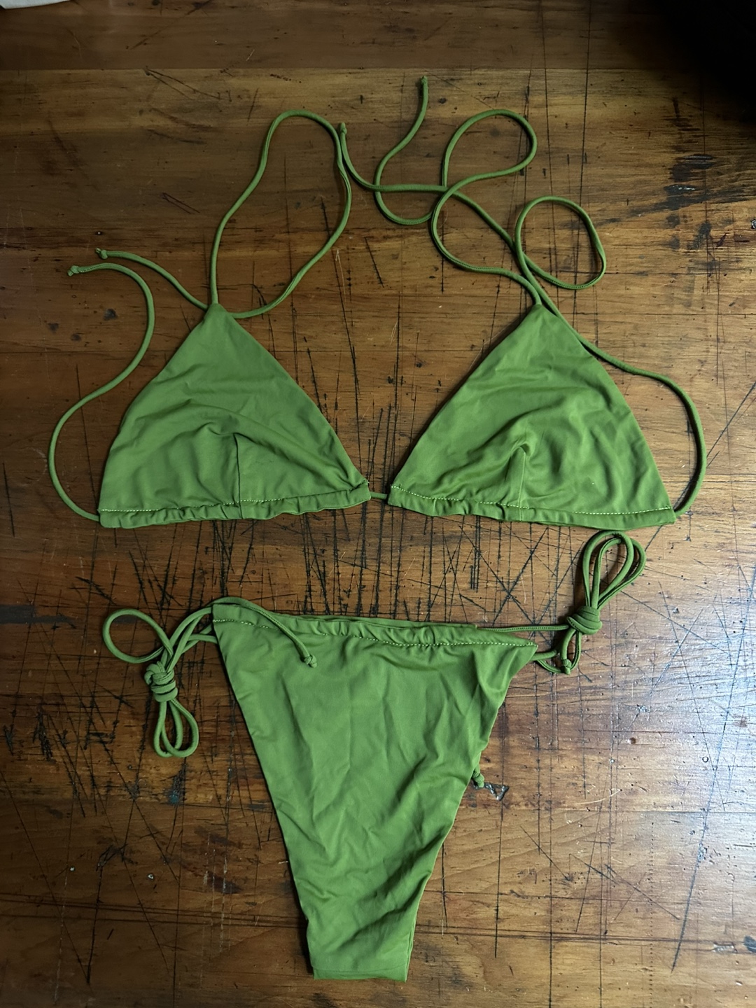 Riot Swim Bixi Bikini in Matcha Green Retail $198 - photo 3