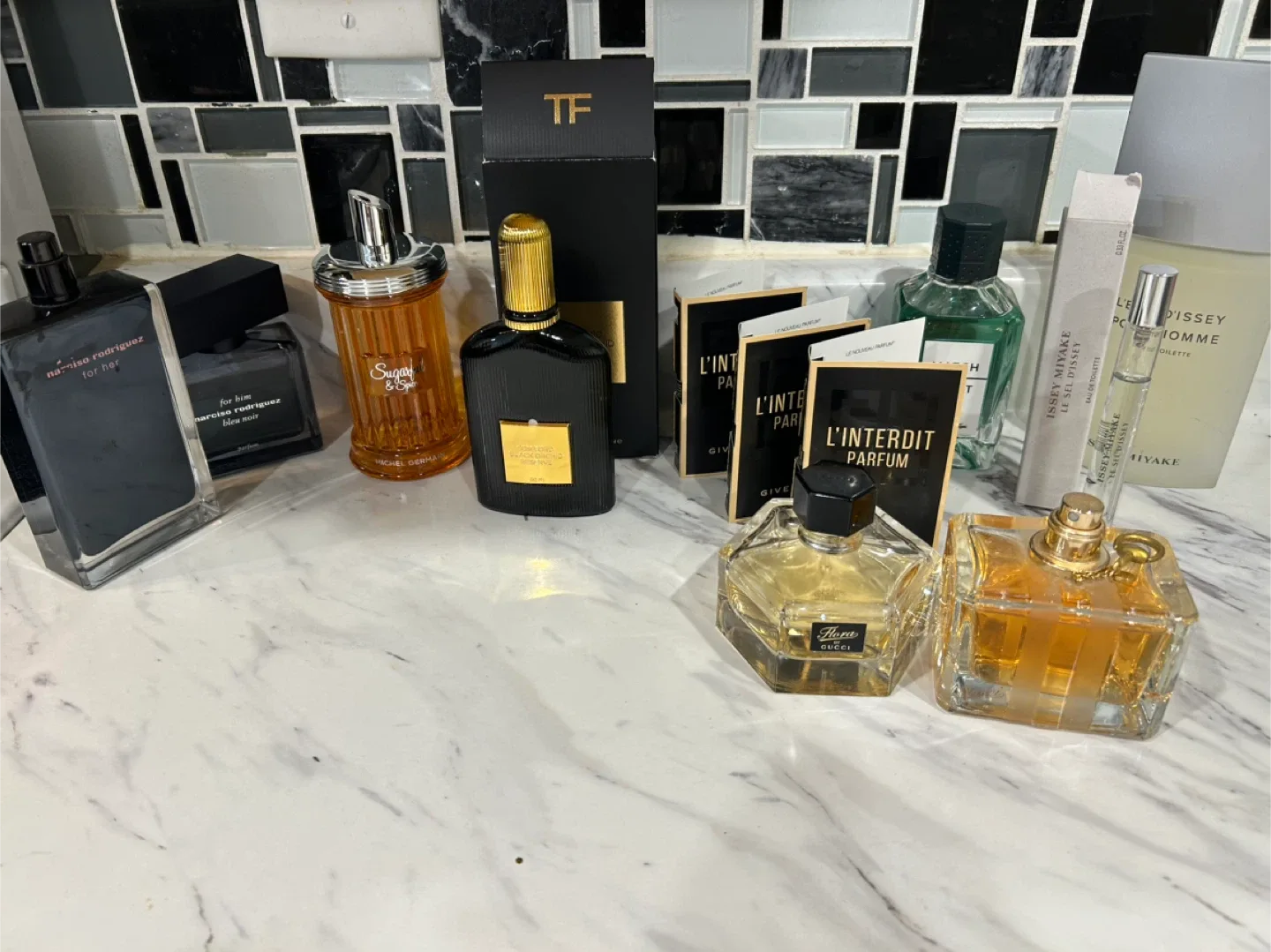 Variety of Perfumes: Tom Ford, Gucci, Issey Miyake +