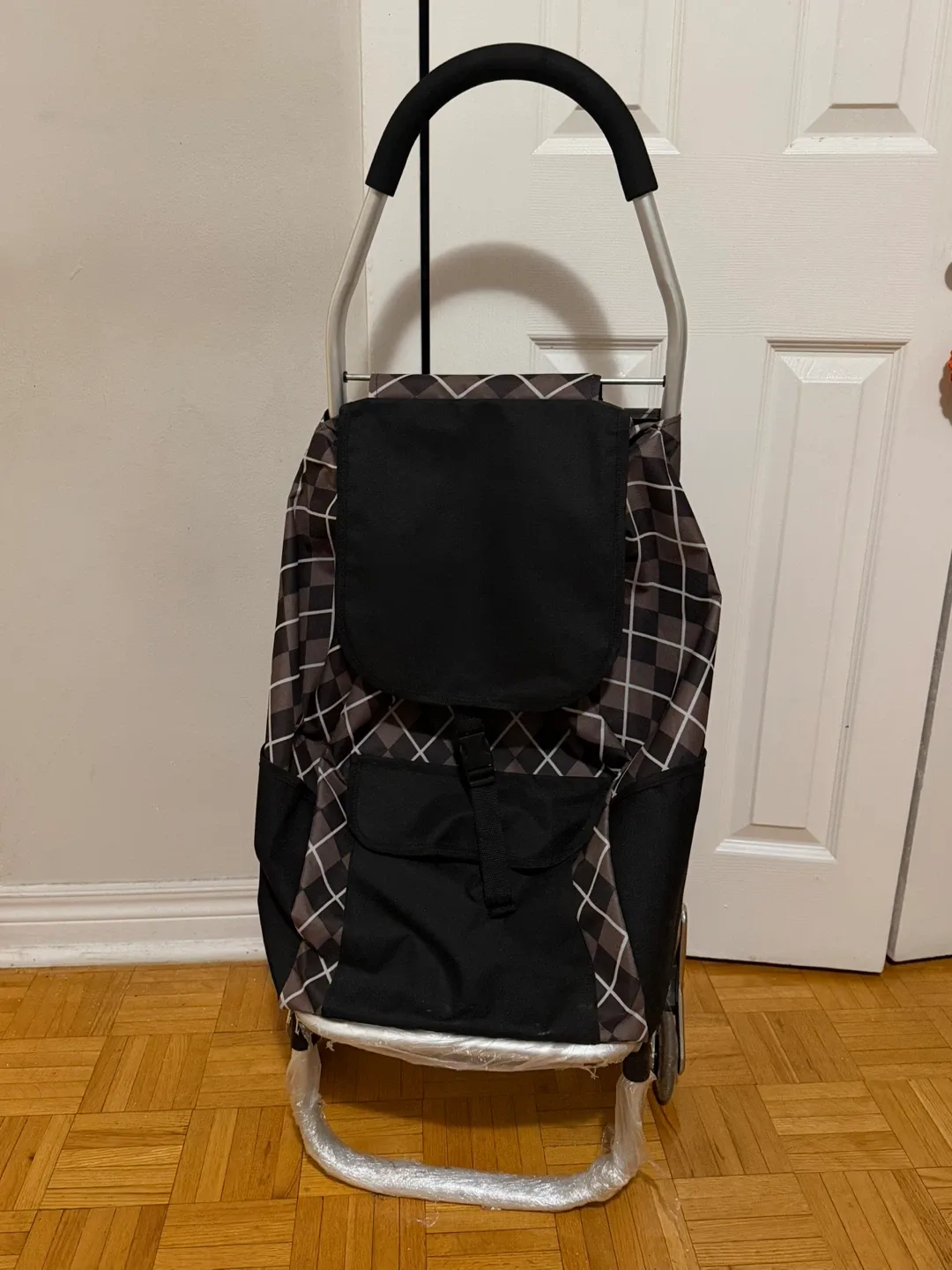 Shopping Cart Trolley - Plaid Pattern