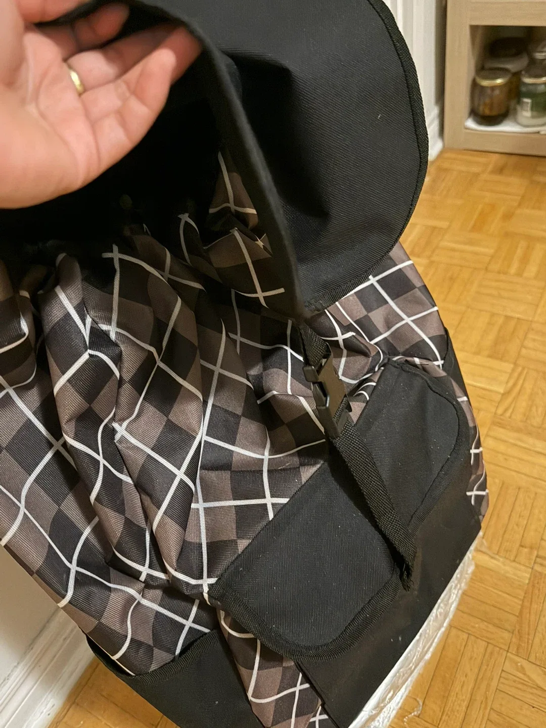 Shopping Cart Trolley - Plaid Pattern image indicator(2)