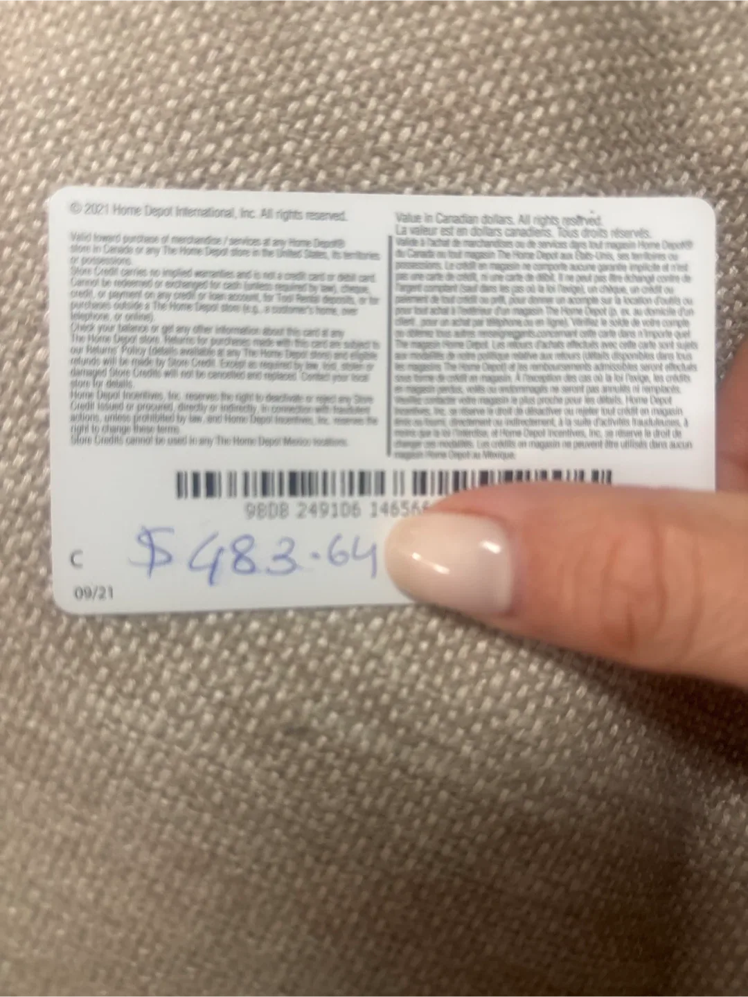 The Home Depot $450 Giftcard image indicator(2)