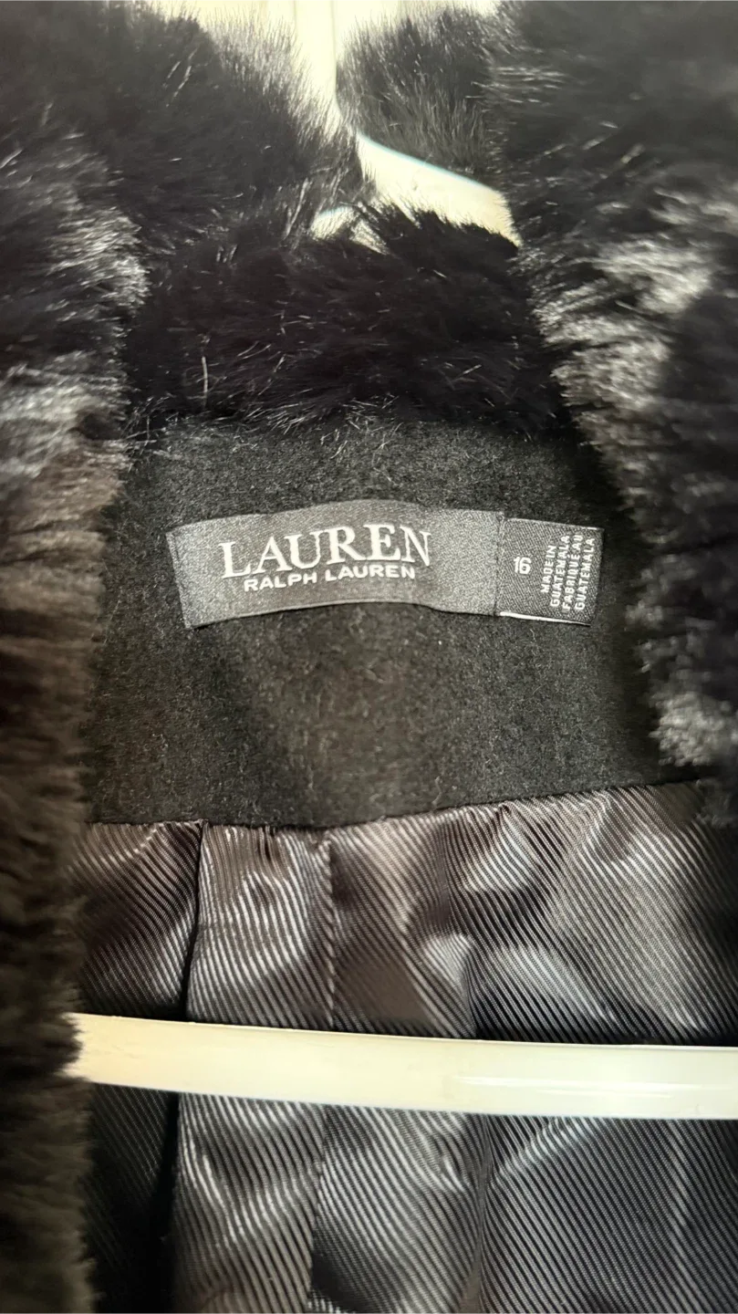 Lauren Ralph Lauren Black Coat - Size 16 image indicator(2)