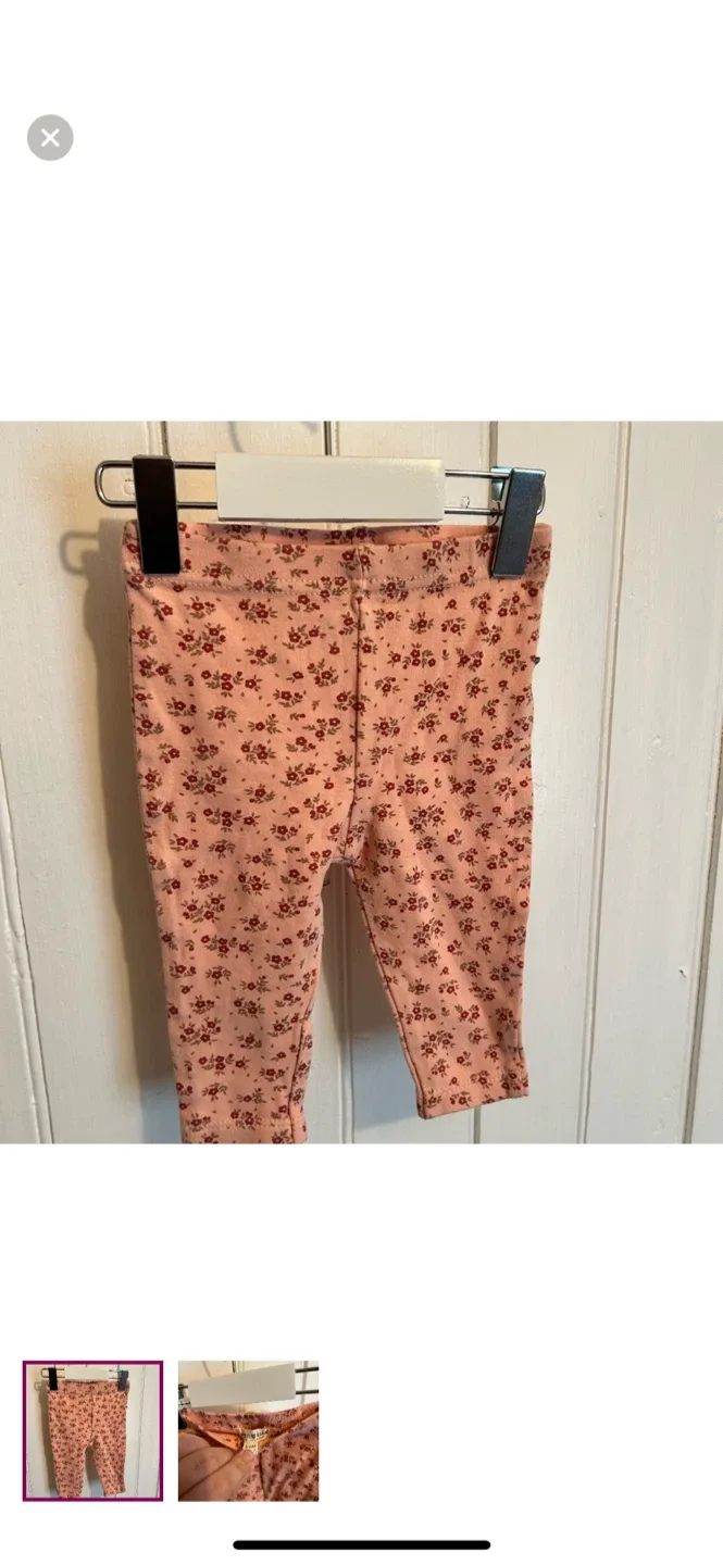 Rabbit Bear Floral Leggings, Size 3-6M