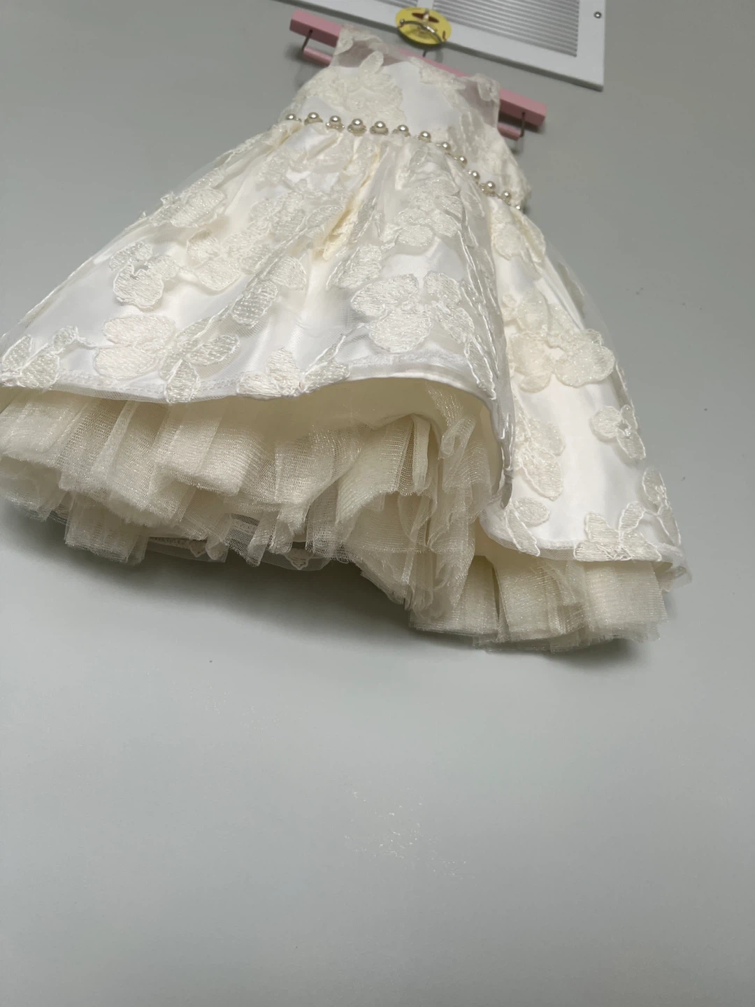 White Flower Girl Dress 3T - photo 2