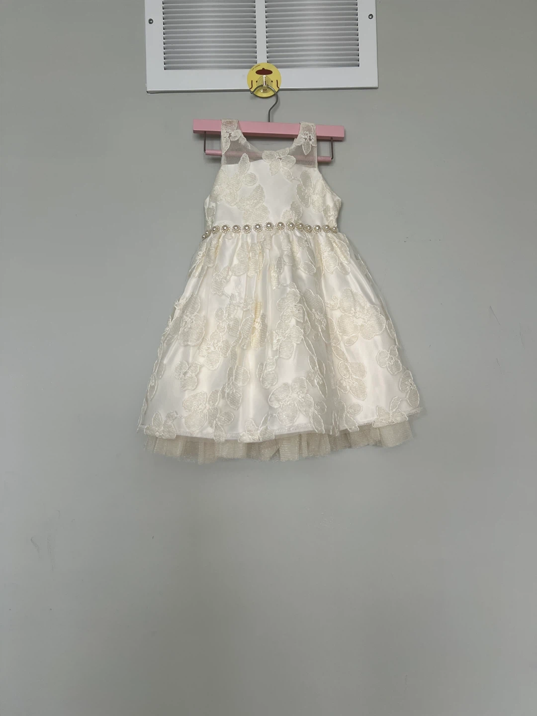 White Flower Girl Dress 3T - photo 4