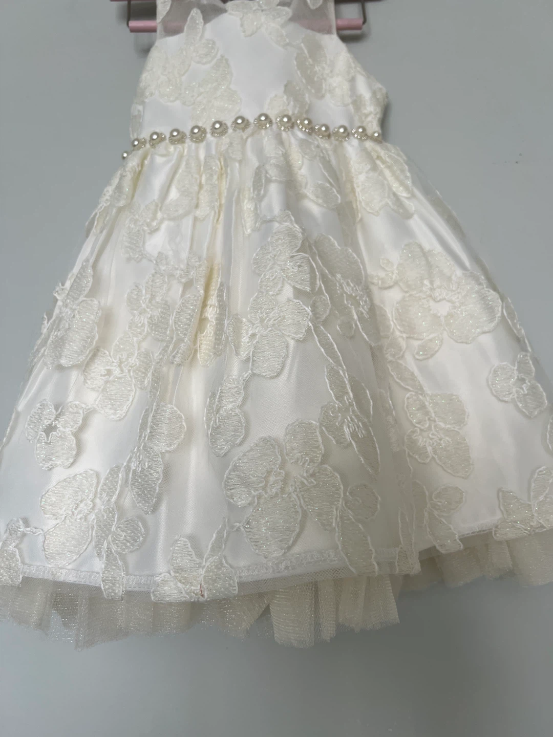 White Flower Girl Dress 3T