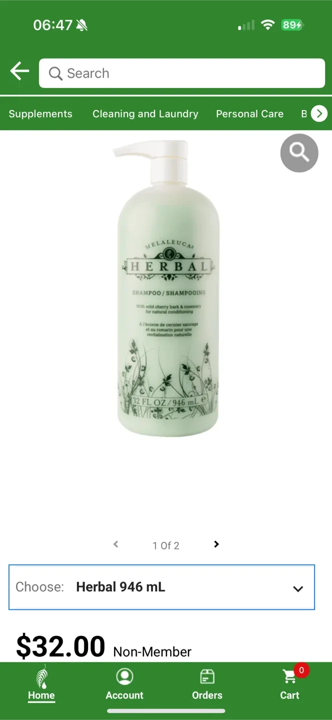 Herbal Shampoo sales :