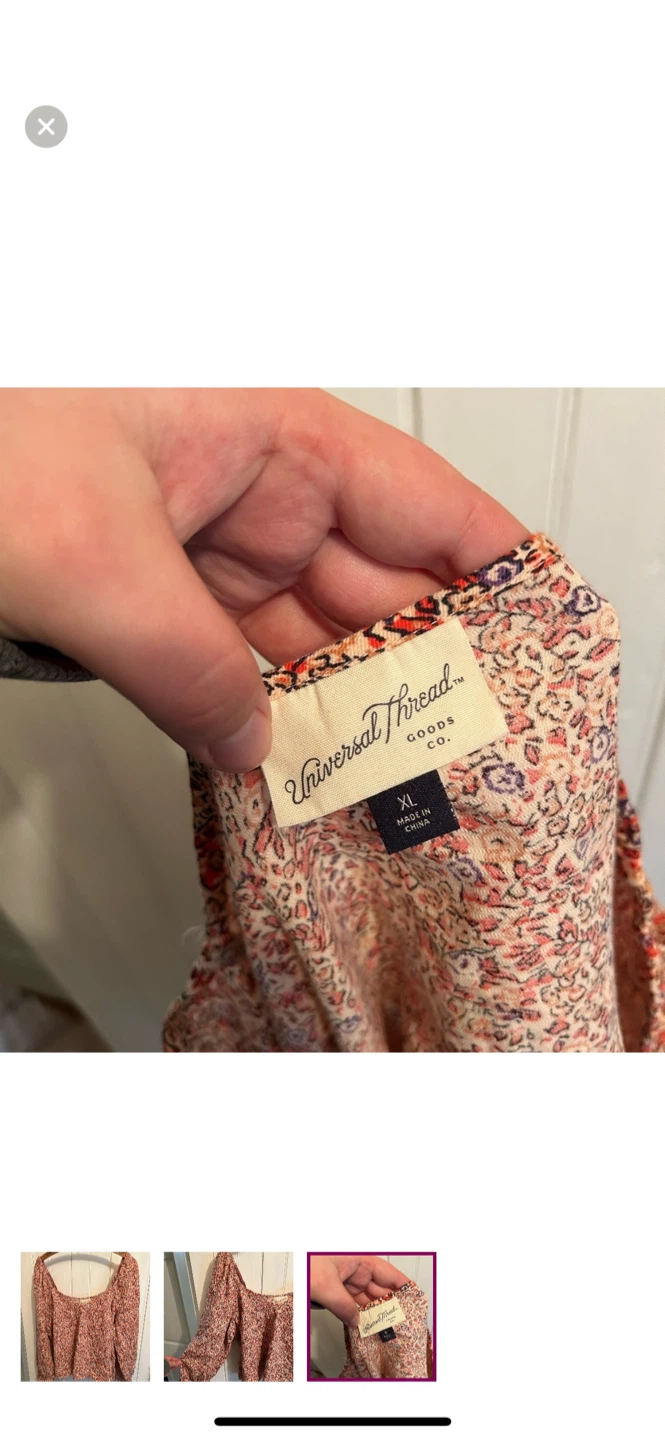 Universal Thread Floral Blouse - Size XL - photo 3