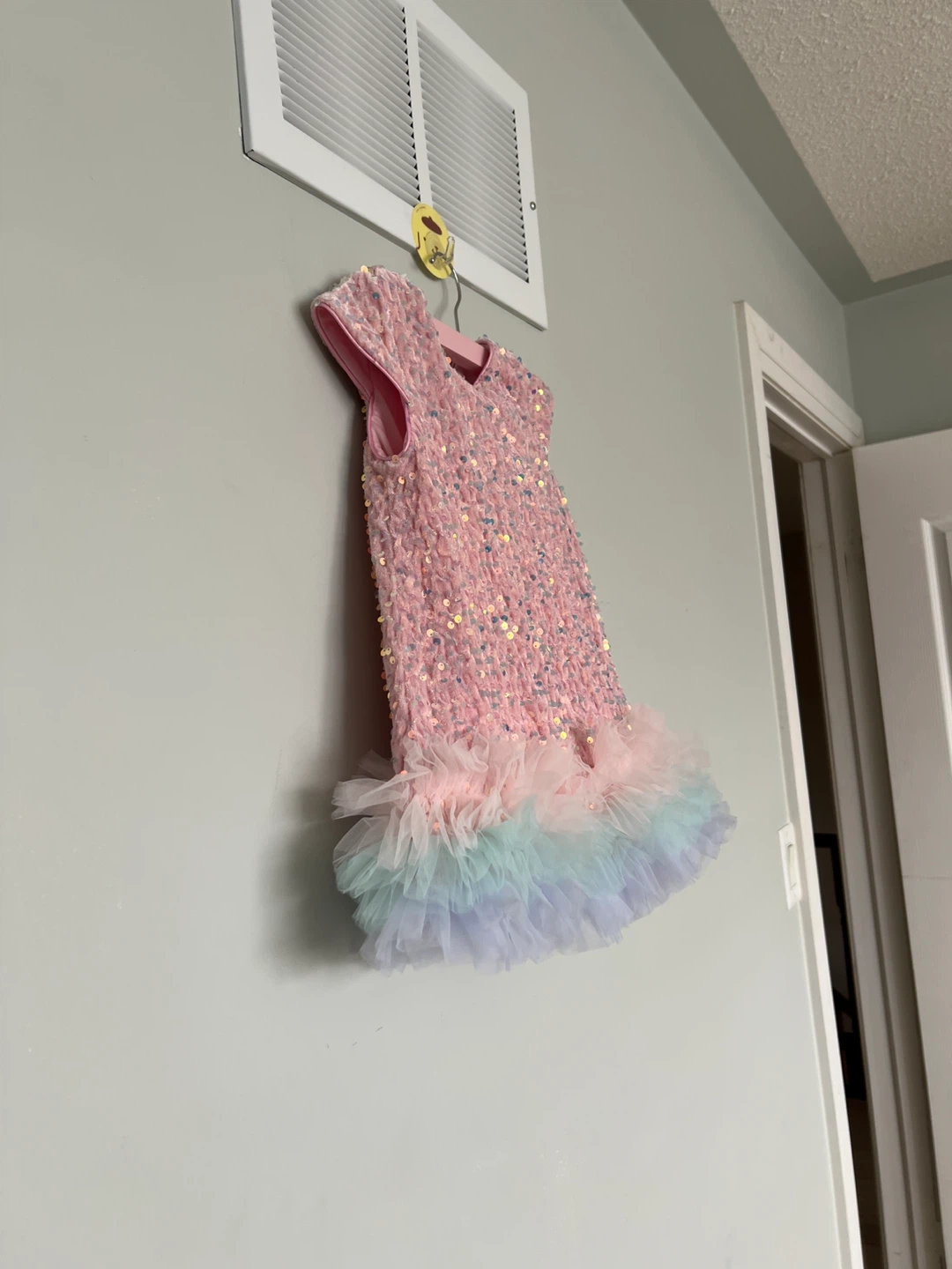 Pink Sequin Party Dress toddler girl 2-3T - photo 3