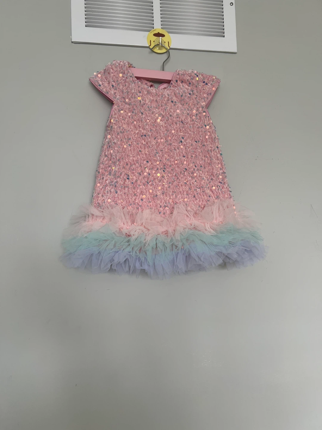Pink Sequin Party Dress toddler girl 2-3T