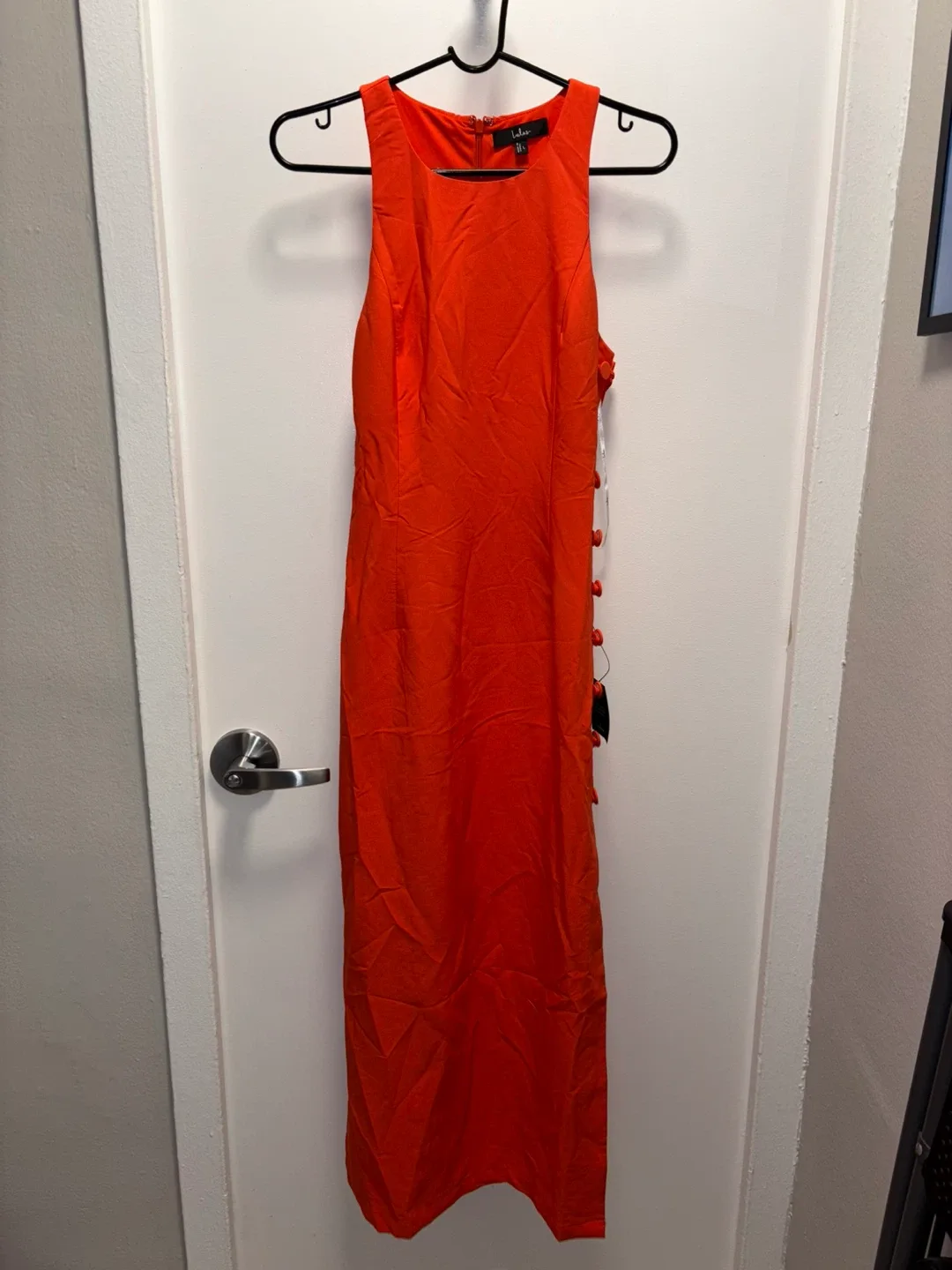 Lulus Orange Sleeveless Dress