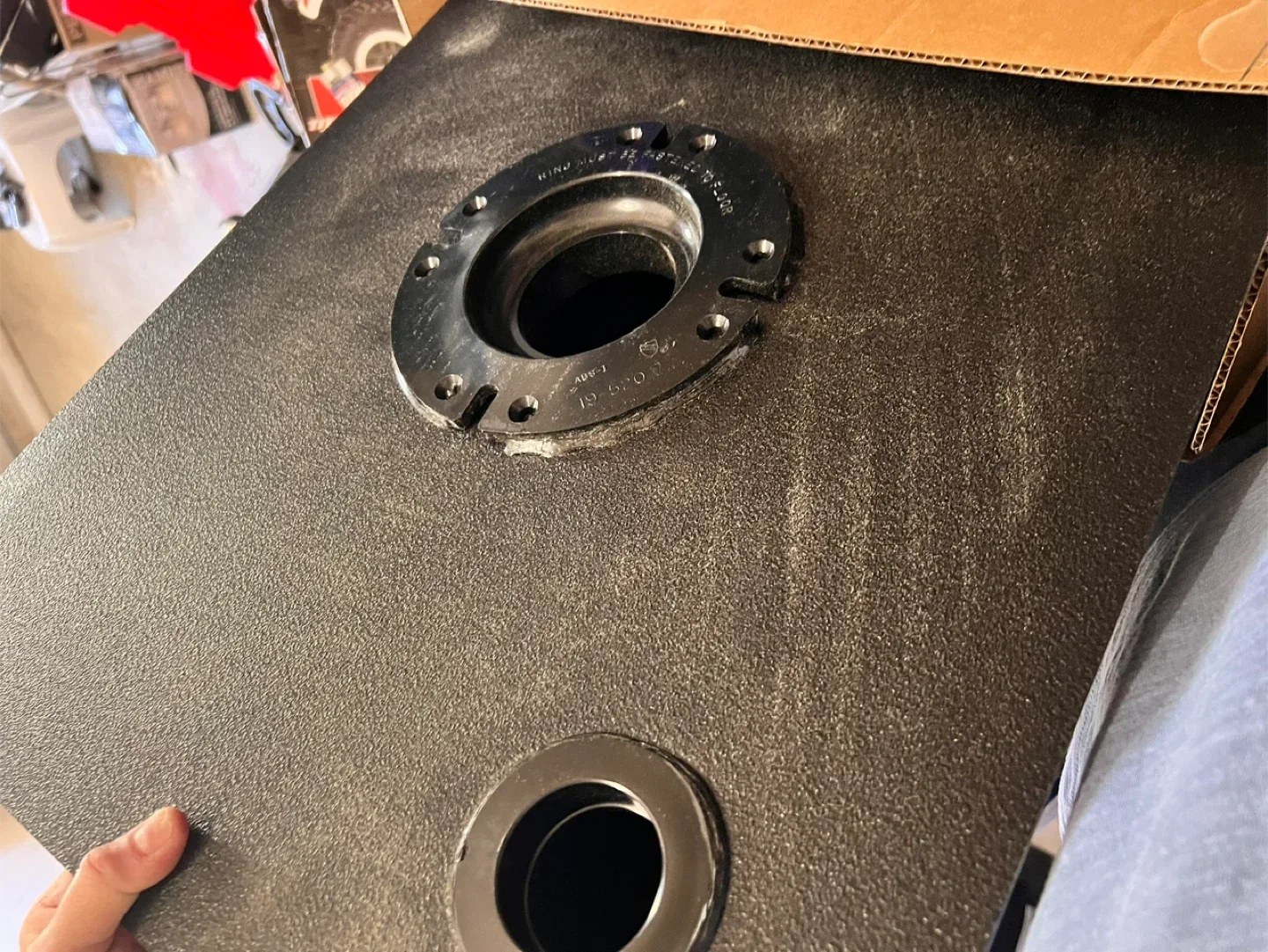 Holding tank for shower stall image indicator(3)