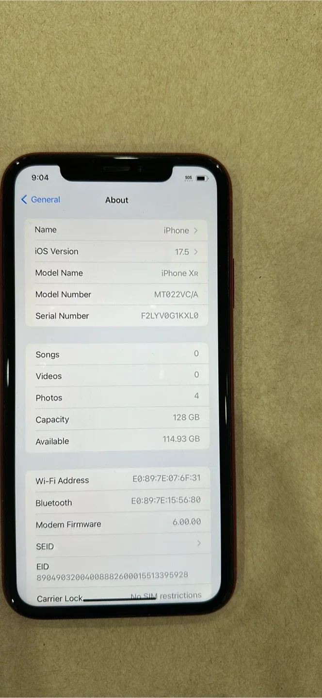 iPhone XR (PRODUCT) RED 128GB image indicator(3)