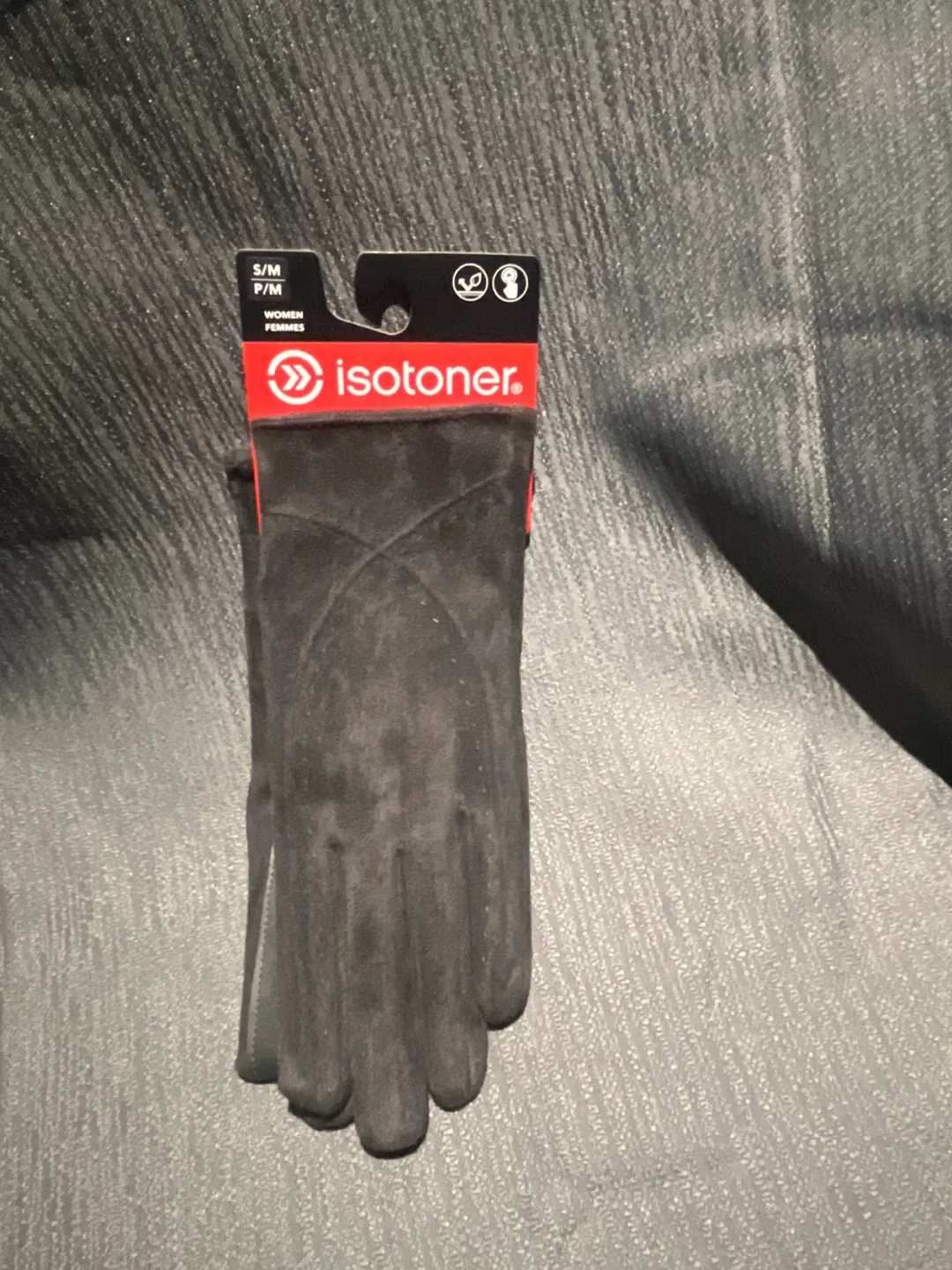 isotoner Women's Gloves S/M - Black
