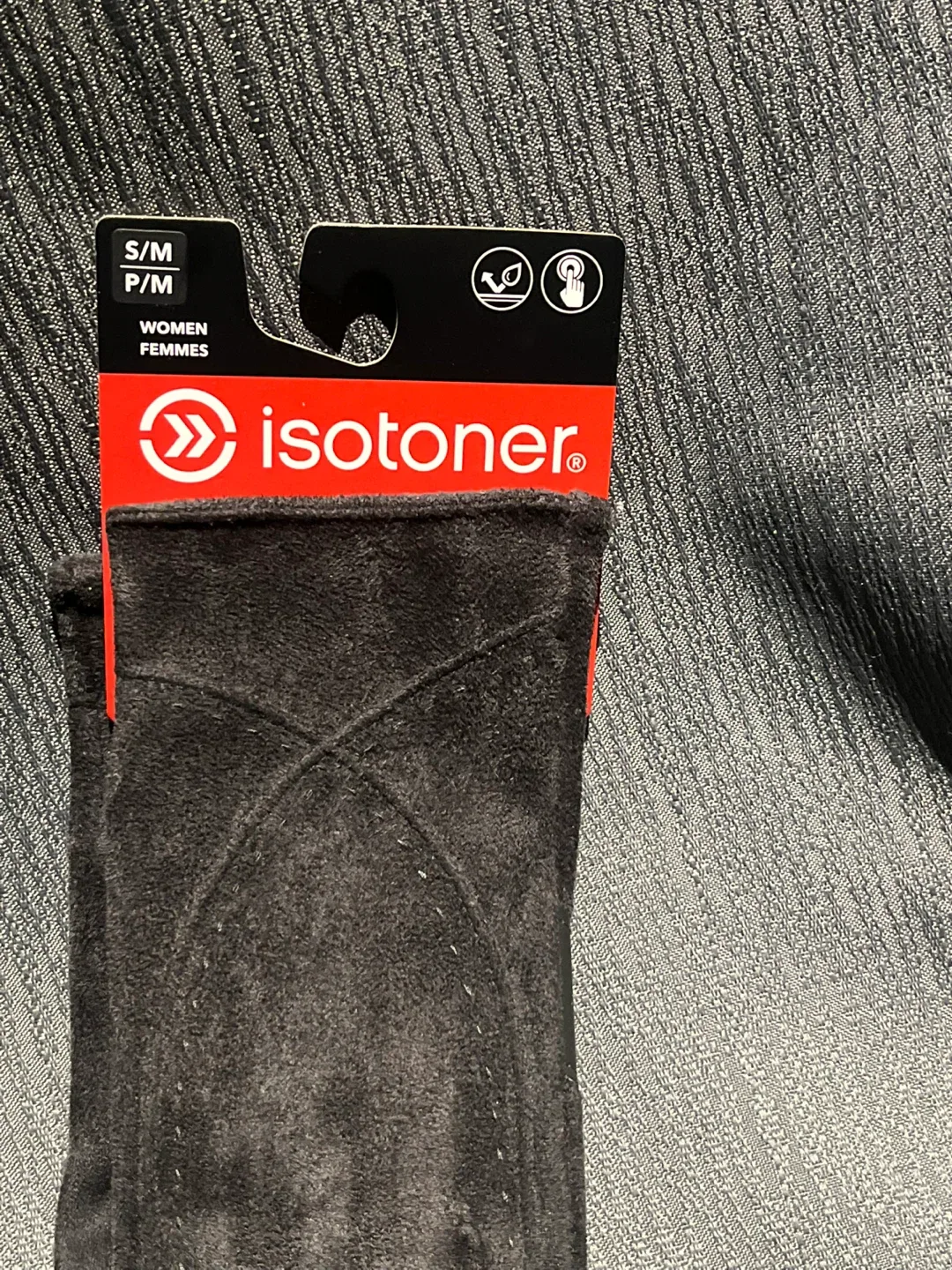 isotoner Women's Gloves S/M - Black image indicator(2)