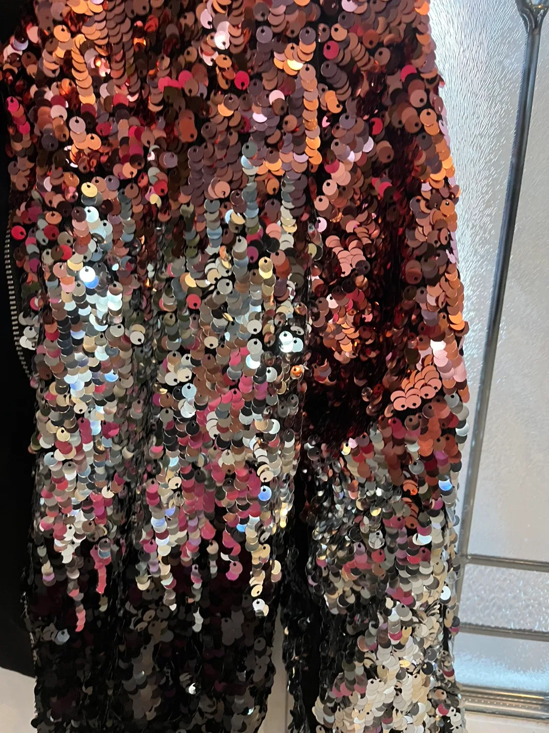 H&M Sequin Bomber Jacket Size 11-12 image indicator(2)